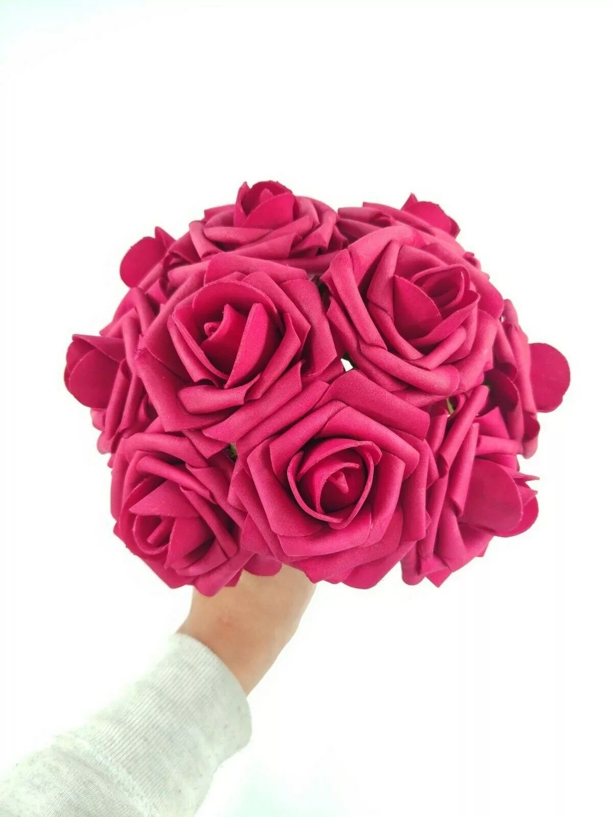 25pcs Artificial Flowers Real Looking Foam Roses Decoration DIY