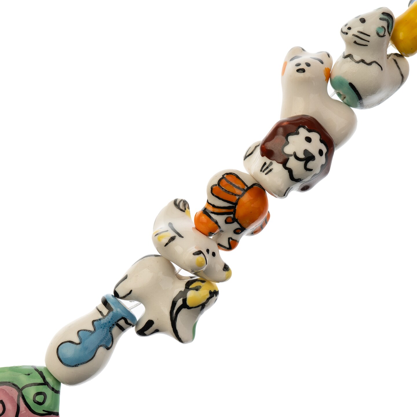 John Bead Multicolors Animals Ceramic Beads