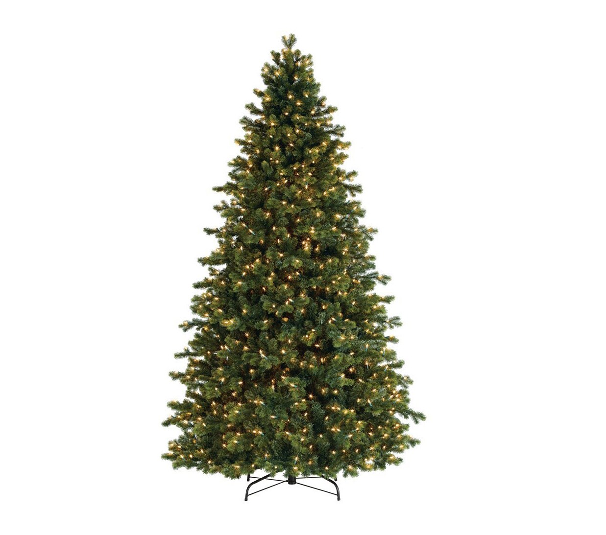 Northlight Pre-Lit Savannah Spruce Medium Artificial Christmas Tree - 7.5&#x27; - Clear Lights