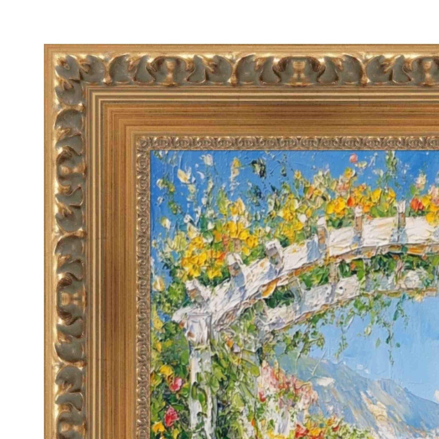 Wide Roman Gold Ornate Picture Frame 11x16 frame