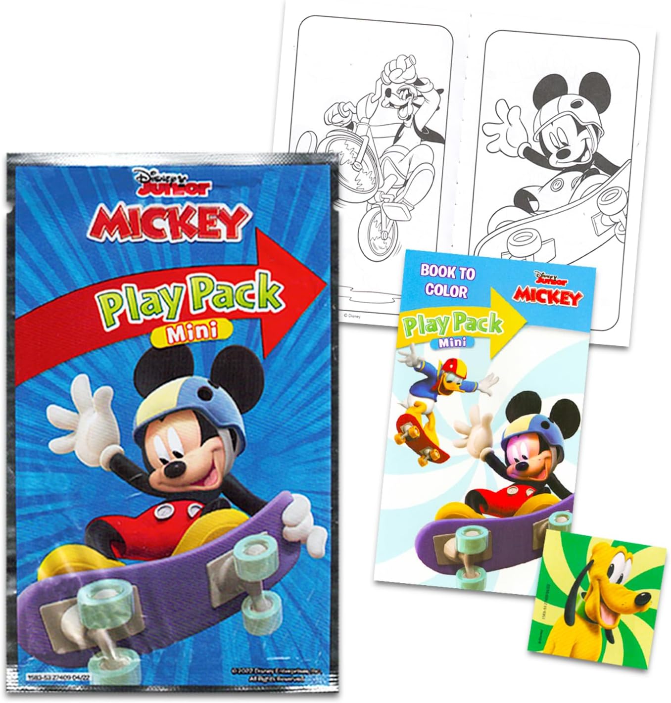 2 Pc Mickey Mouse Mini Party Favors Set - Bundle with 12 Mickey and Friends