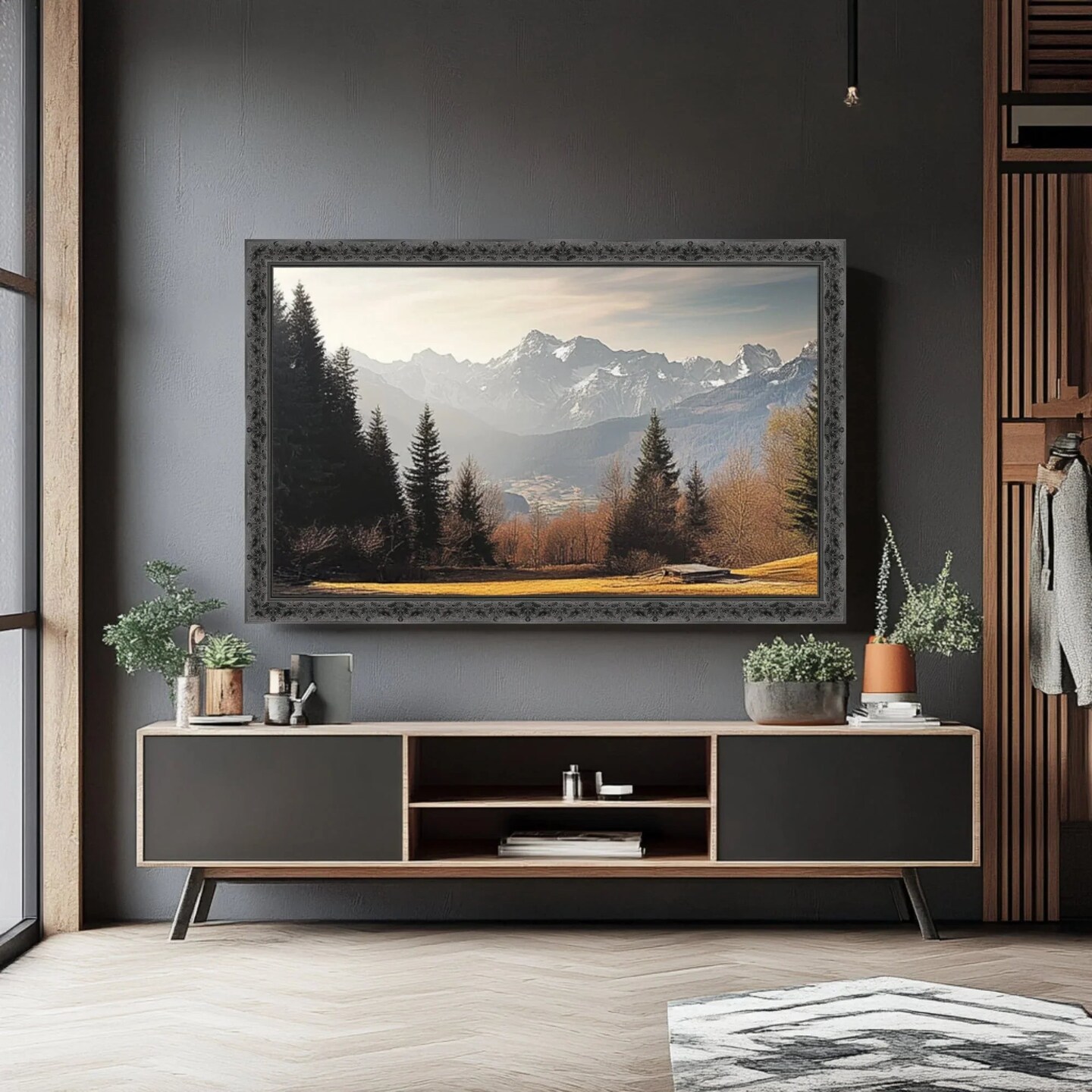 100 Inch TV Picture Frame - Decorative Custom frame for 100 inch TV Samsung