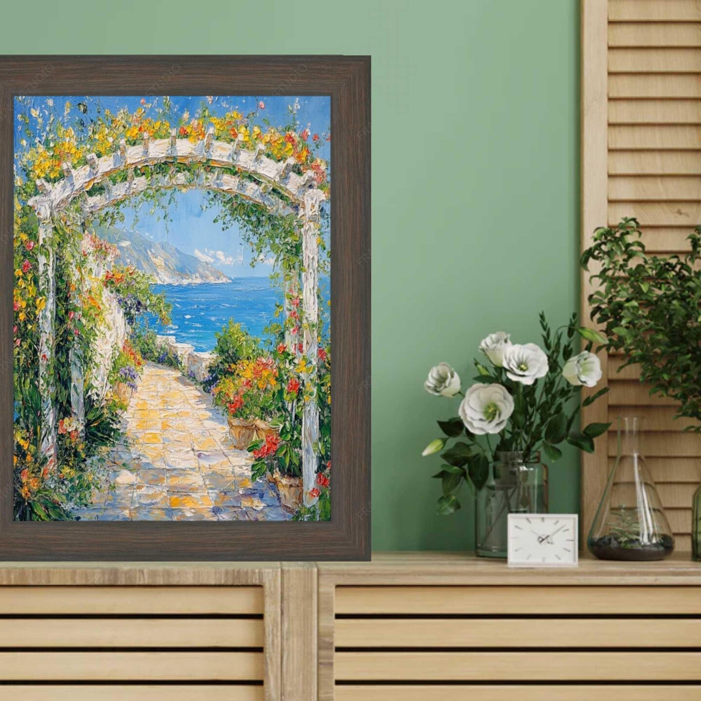 Weathered Black Wooden Grain Picture Frame 11x16 frame