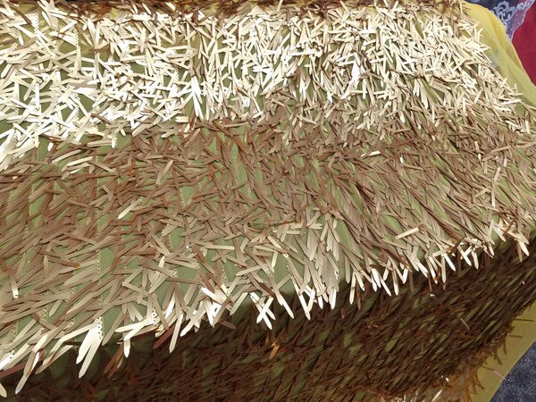 1 Yard Gold Long Teardrop Sequins on Black Mesh Fabric 50/52 Inch Width