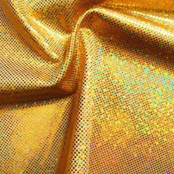 Sparkles Foiled Spandex Fabric 4 Way Stretch Nylon for Dancewear, Gymnastics &#x26; Costumes