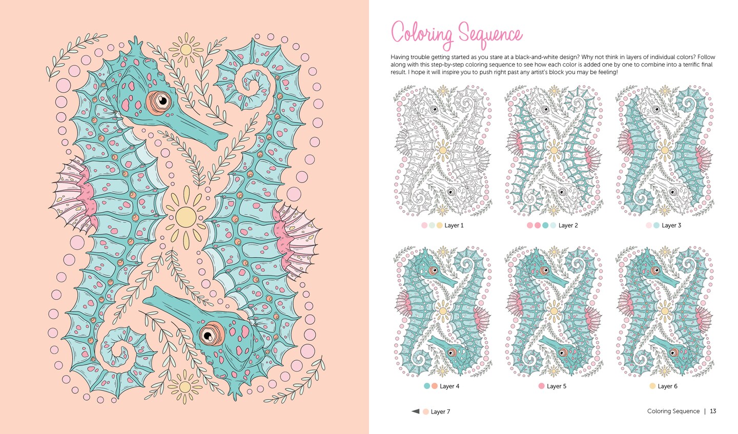 By the Seaside Coastal Coloring Book: 60 Patterns to Transport You to Your Happy Place