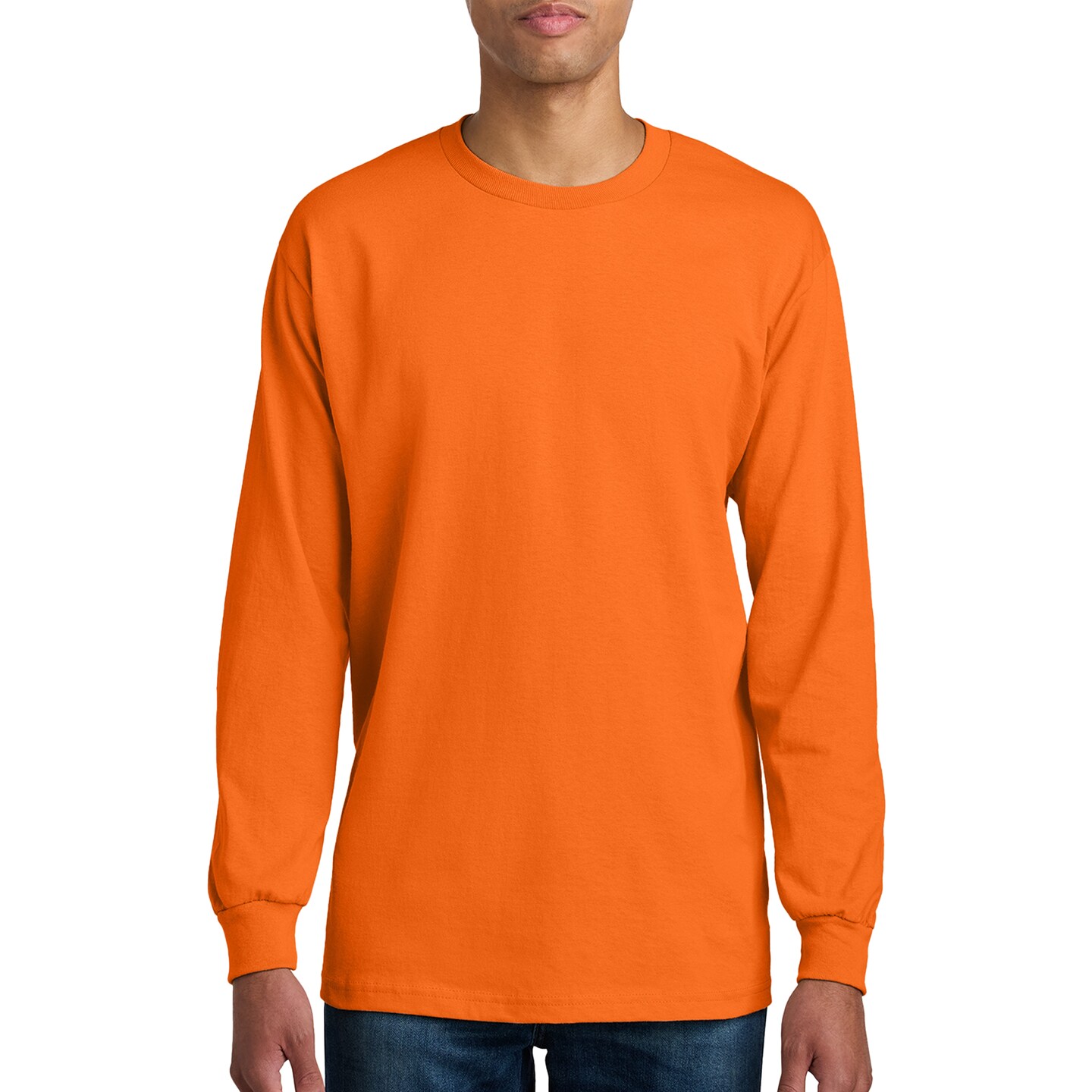American Apparel Long Sleeve Men&#x27;s T-Shirt, Heavyweight Cotton Arts and Crafts Crewneck MixColor Tee