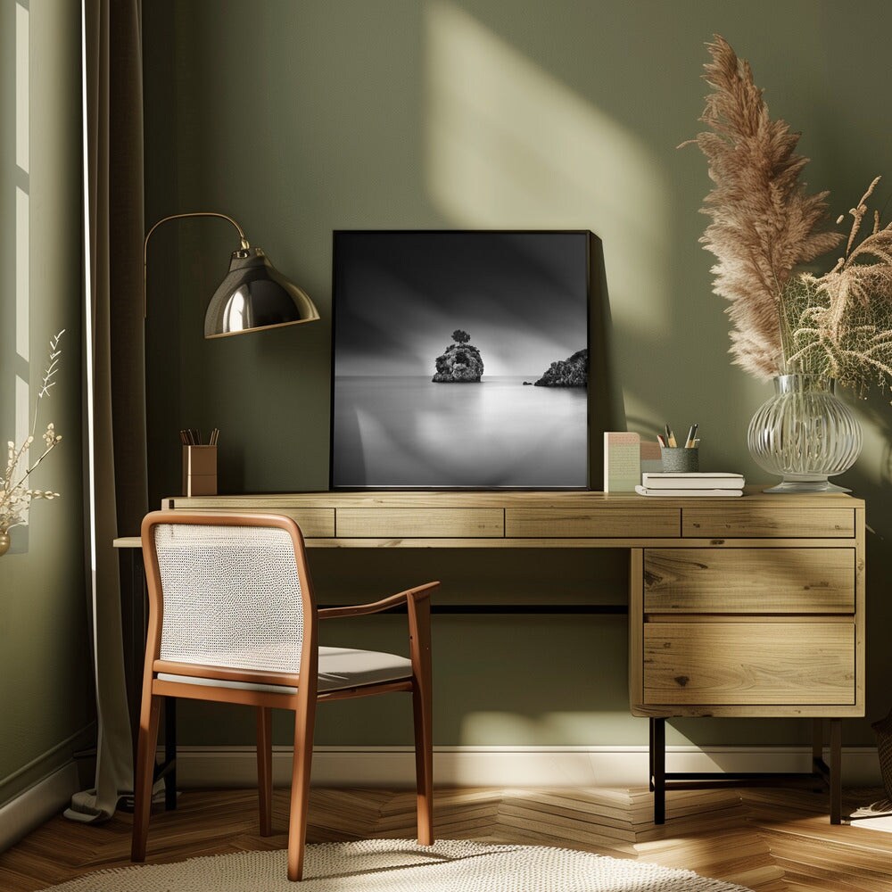 A Piece of Rock 32 Square Canvas Art | Modern Home Wall Decor 24x24 Canvas - Corporate Office Art