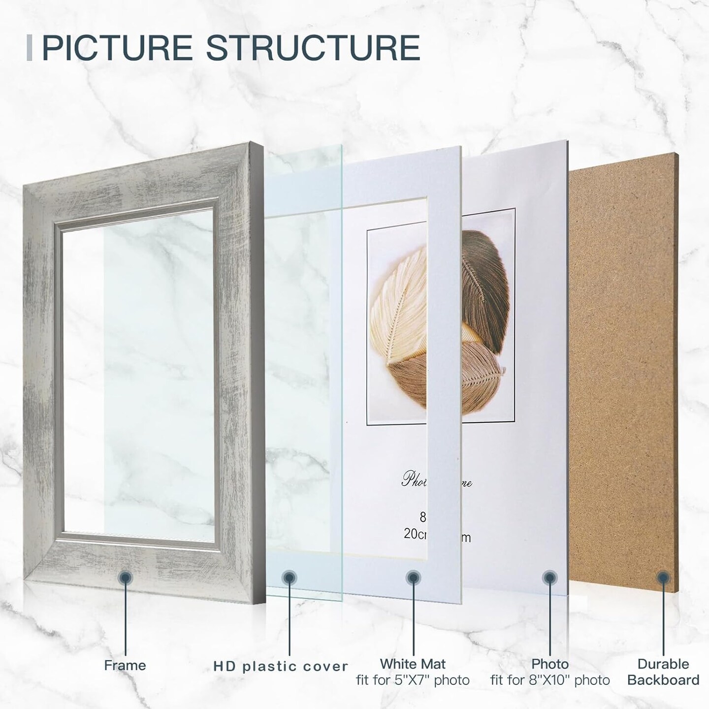 8x10 Picture Frames Set of 4
