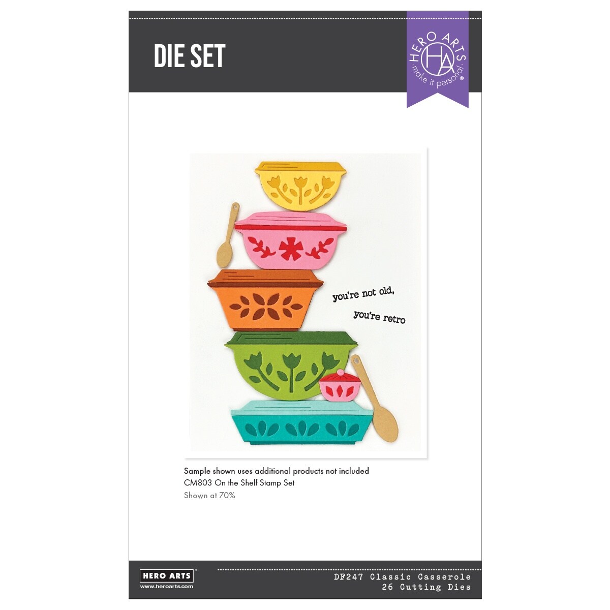 Hero Arts Die Set-Classic Casserole
