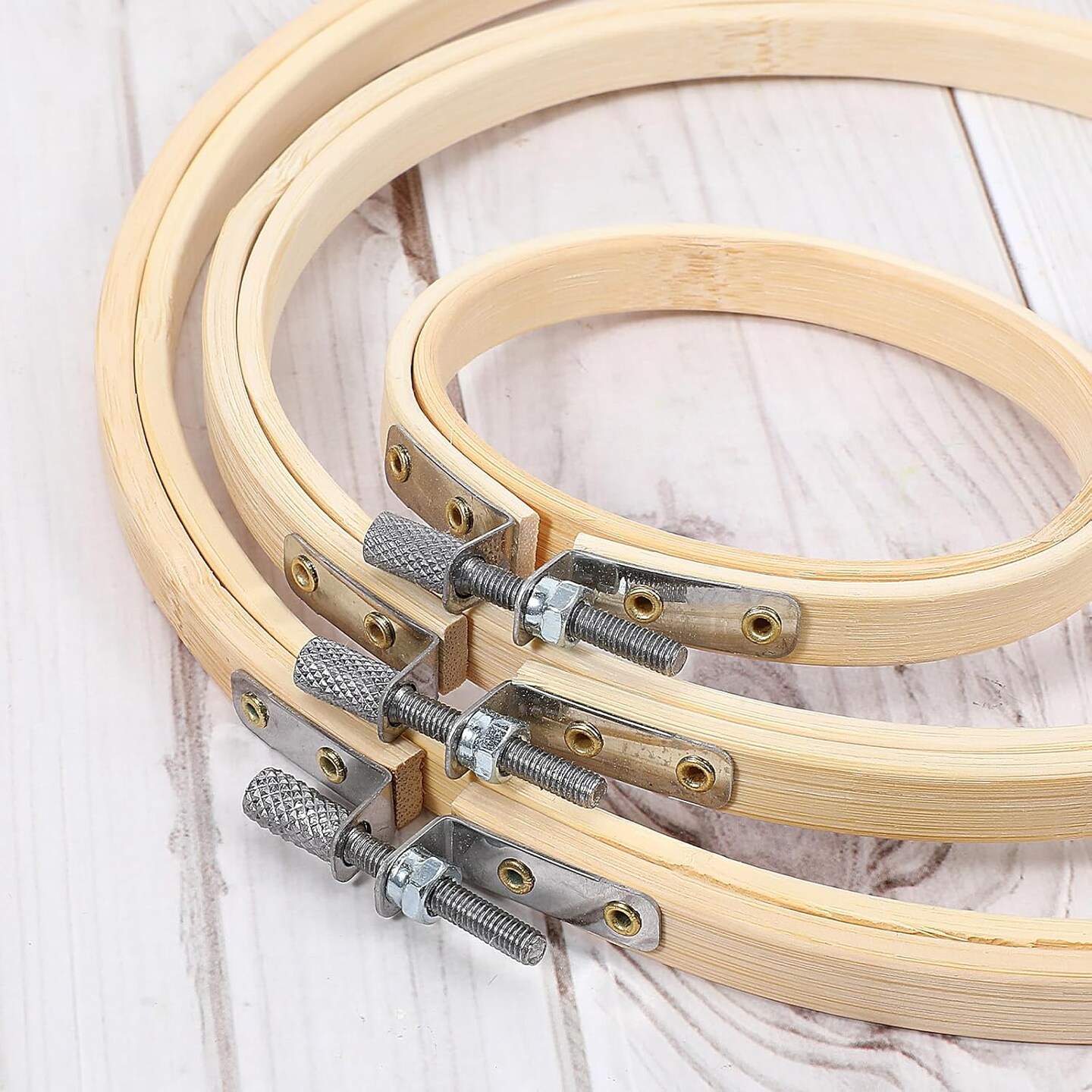 15Pcs Embroidery Hoops, 3/6/8 inch Small Embroidery Hoop ( 3 Sizes)