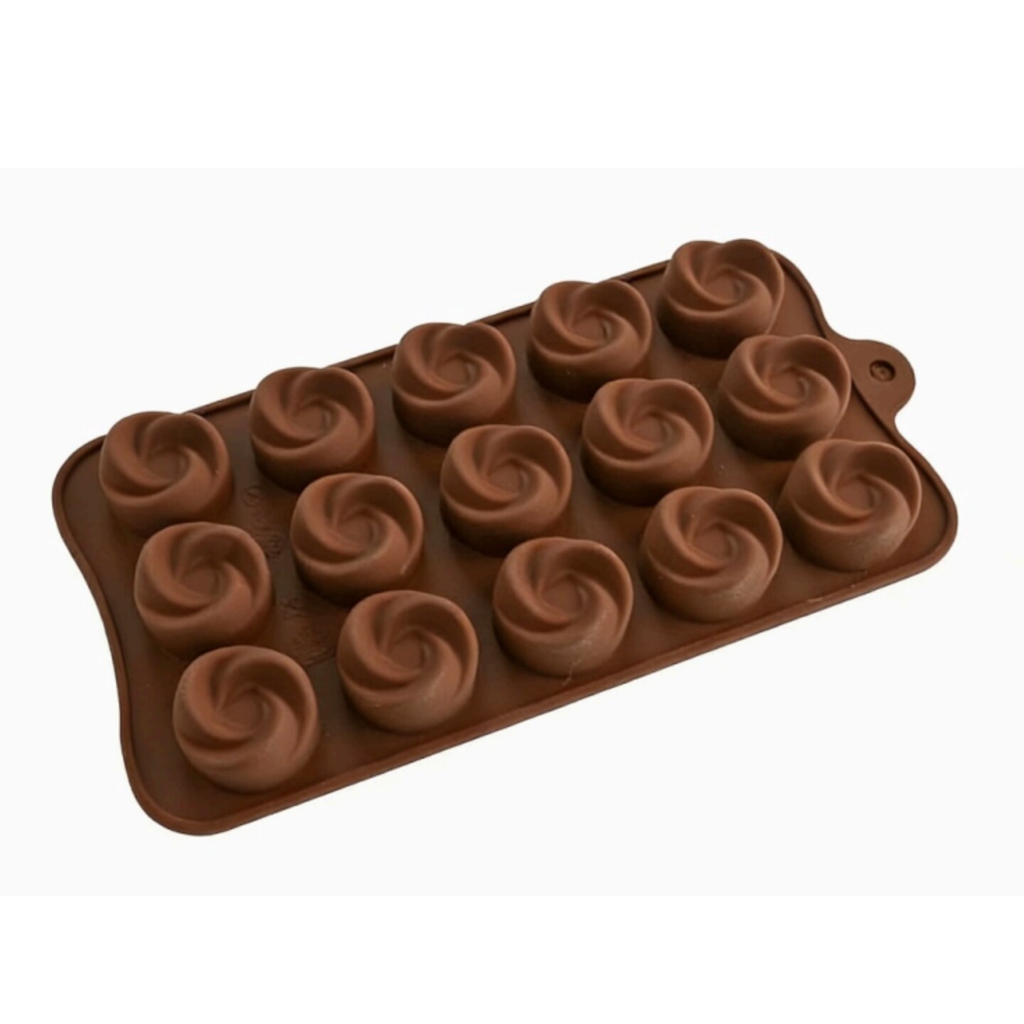 Kitcheniva Silicone Flower Design Chocolate Mold (4.0 x 8.2 Inch)