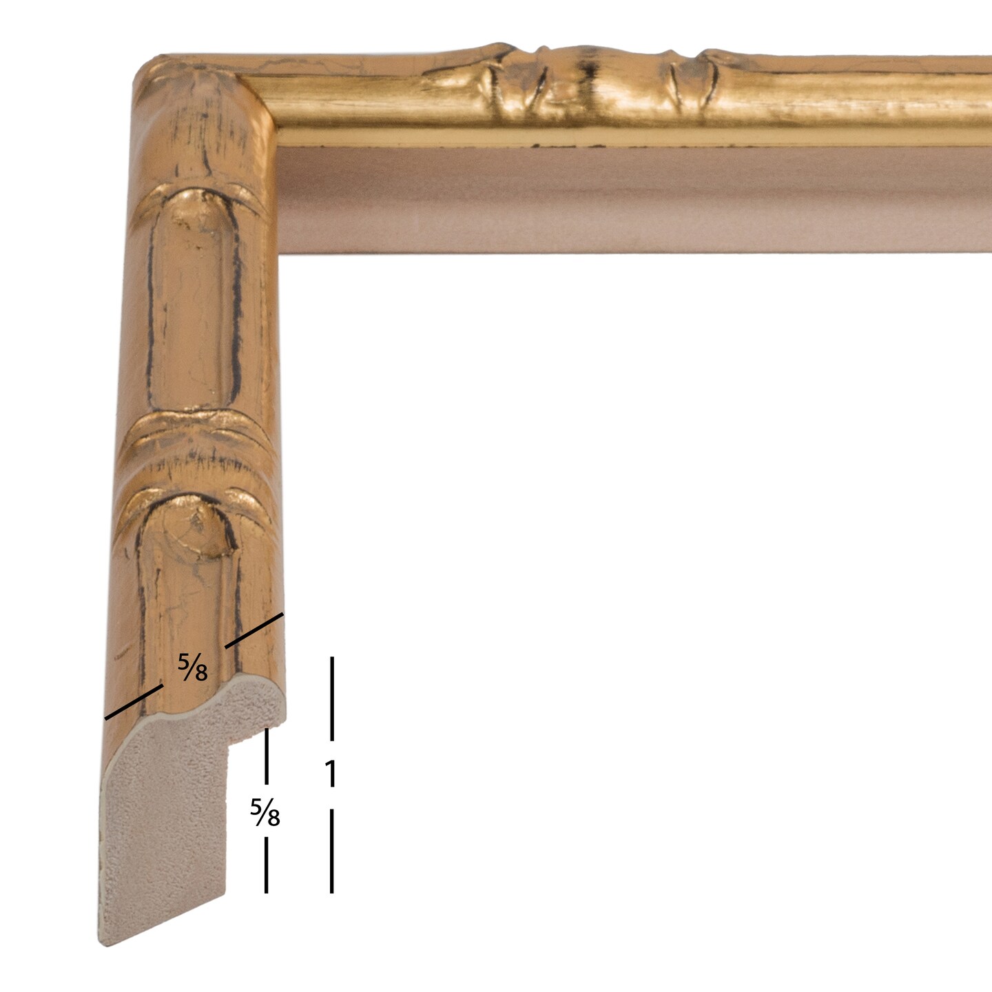 24x32 Picture Frame, Vintage Bamboo 0.625 Inch Wood Moulding, Wall Display Frame for Art, Posters, or Photos by wallsthatspeak