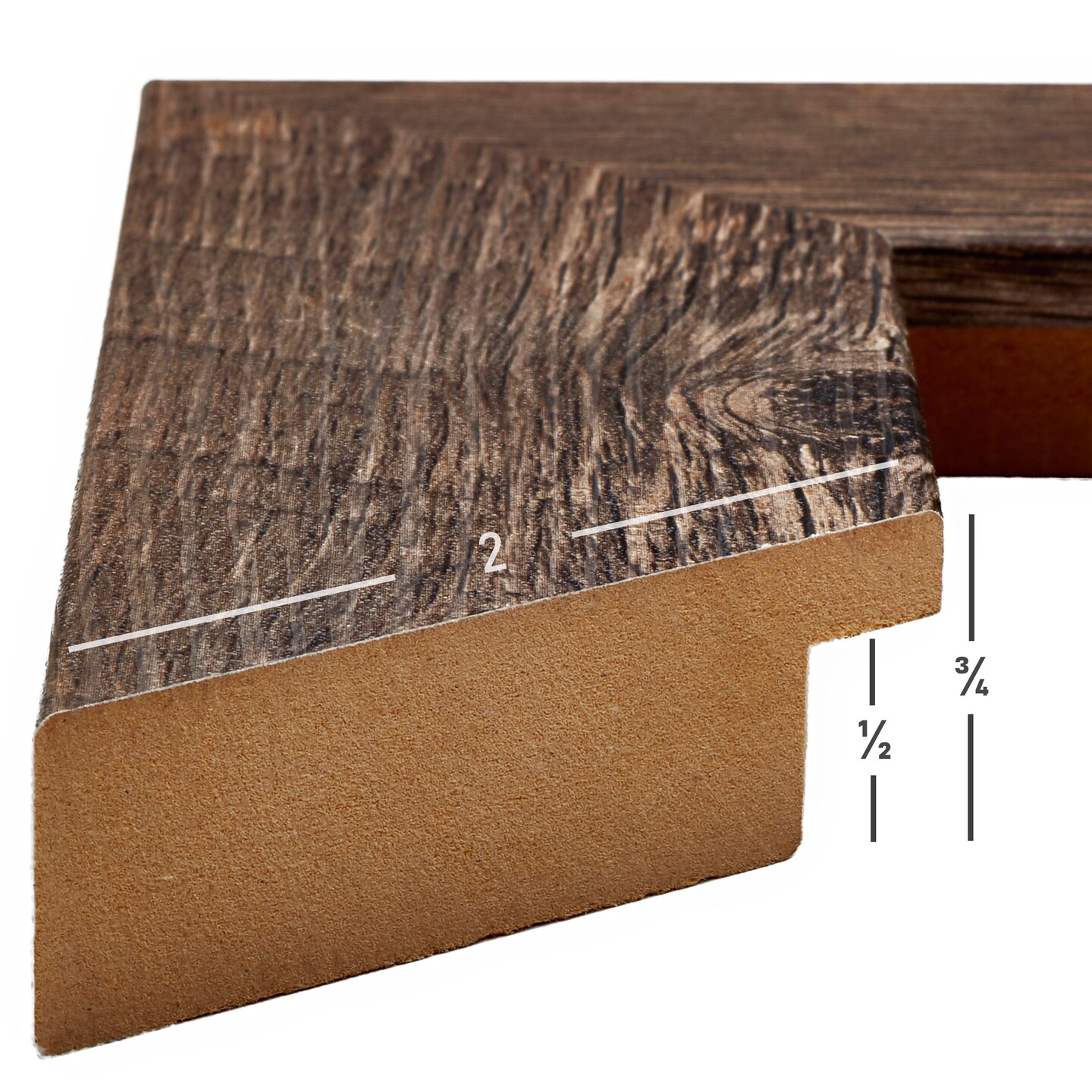 22x28 Picture Frame, American Barn 2 Inch MDF Moulding, Wall Display Frame for Art, Posters, or Photos by wallsthatspeak