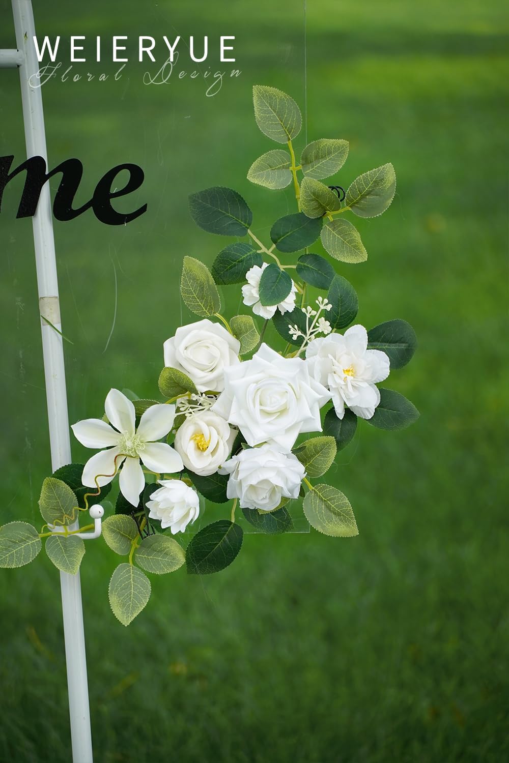 Pack of 2 Artificial Flowers Decorations, Wedding Flowers, Wedding, (Fairy White)