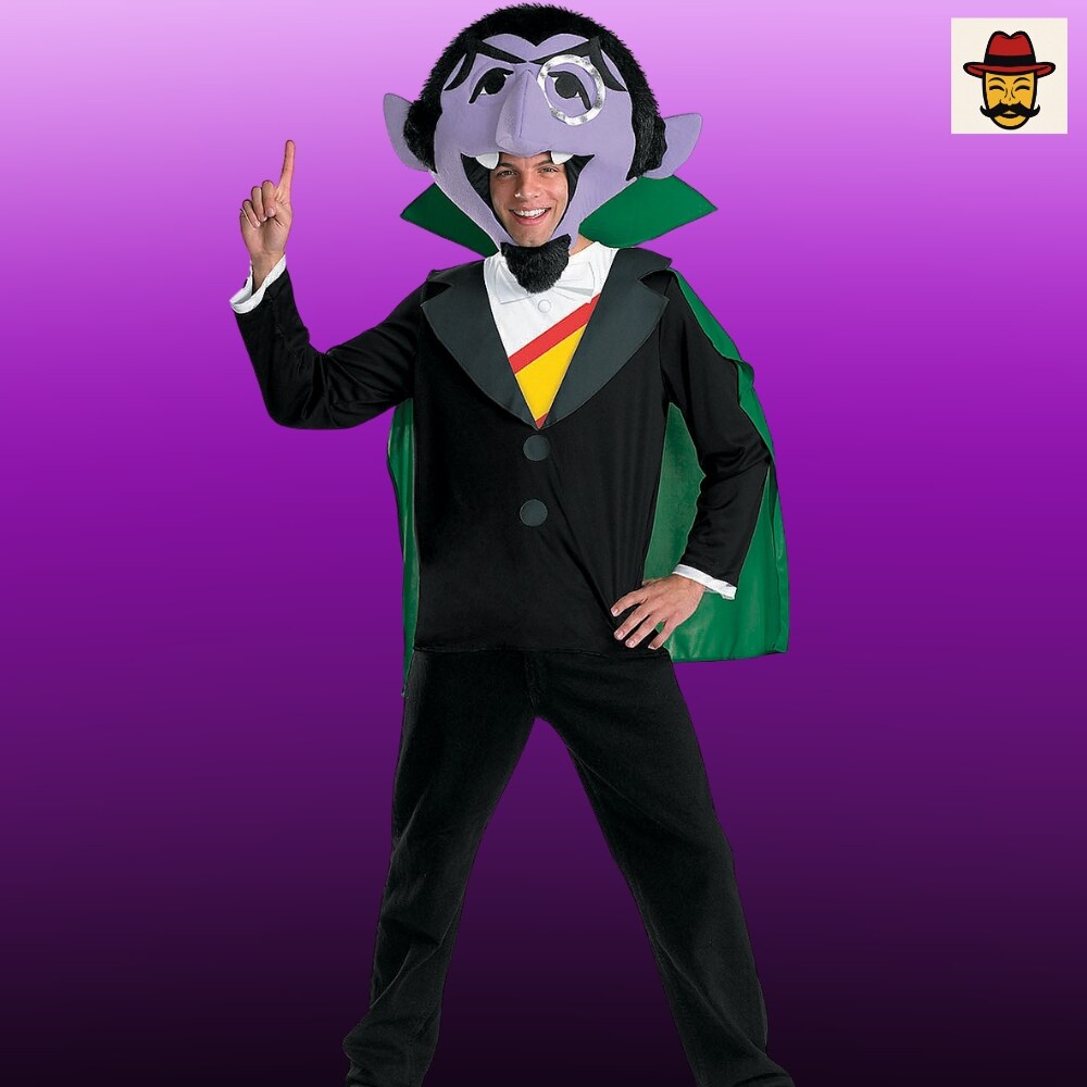 The Count Sesame Street Adult Costume for Halloween Parties