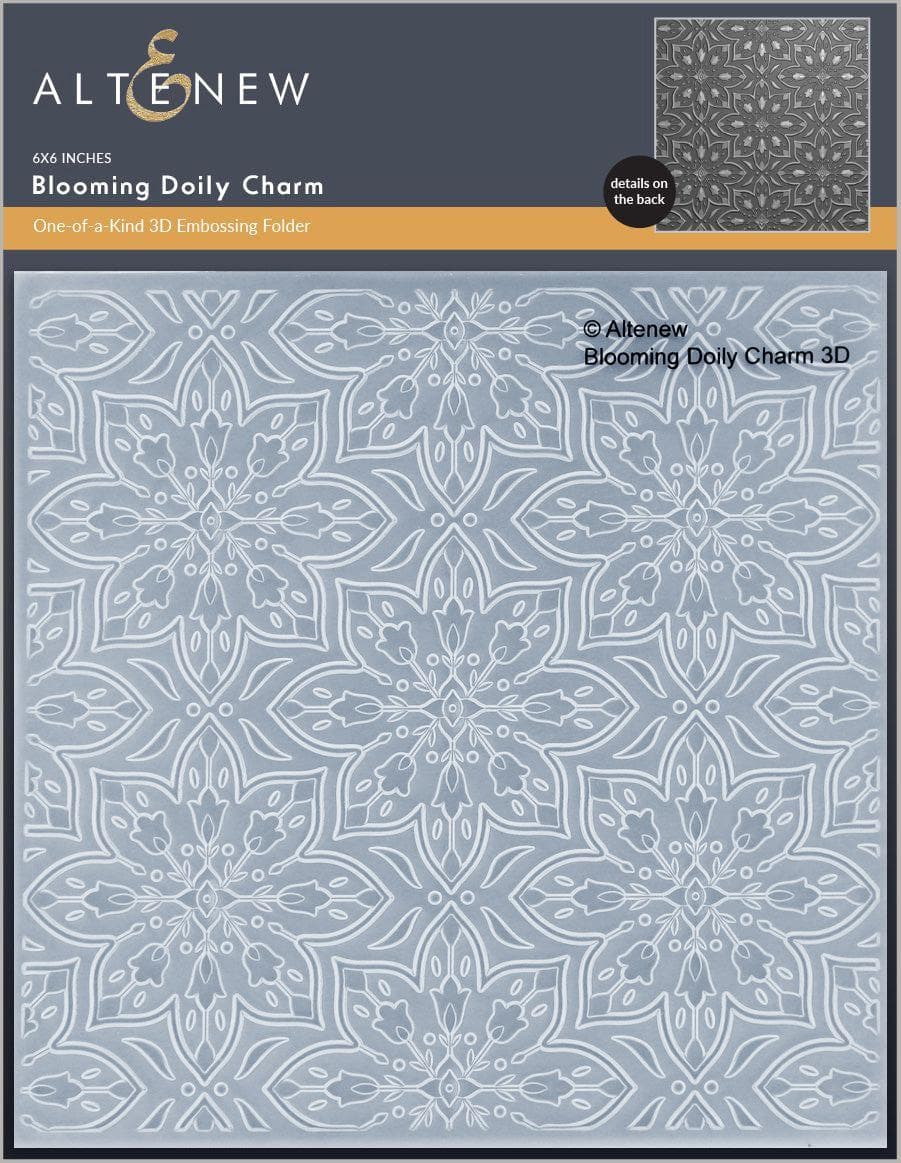 Blooming Doily Charm 3D Embossing Folder | Michaels
