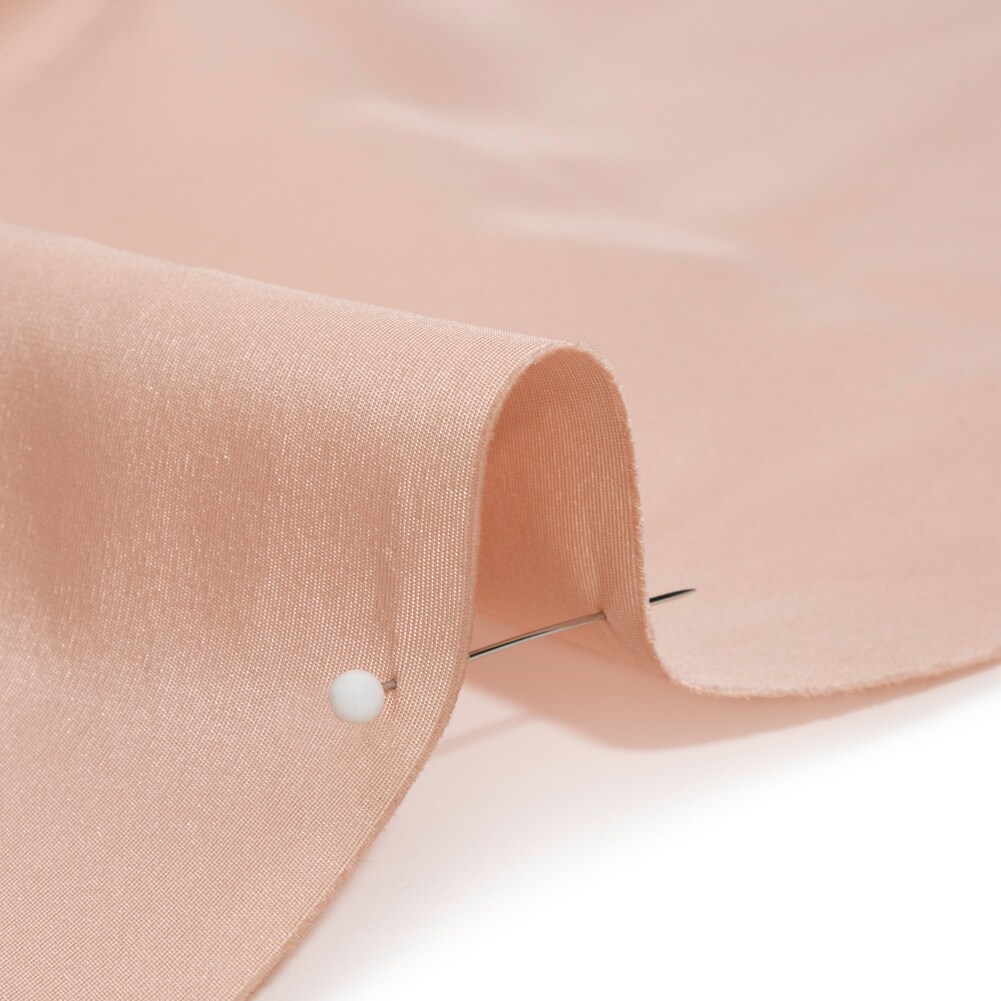 1 Yard Blush Silk Faille Fabric Medium Weight Lustrous Smooth Solid 54 Inch Width