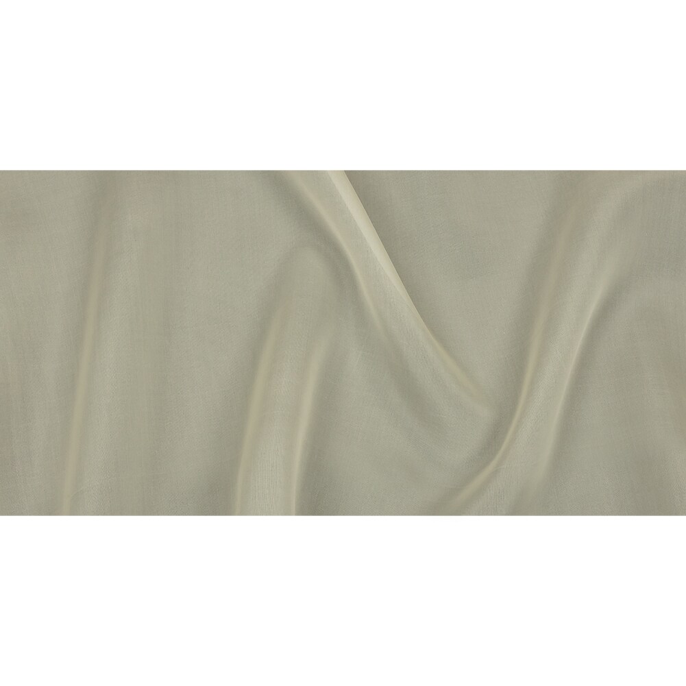 1 Yard White Asparagus Silk Organza Designer Wedding Fabric, 54 Inches Wide