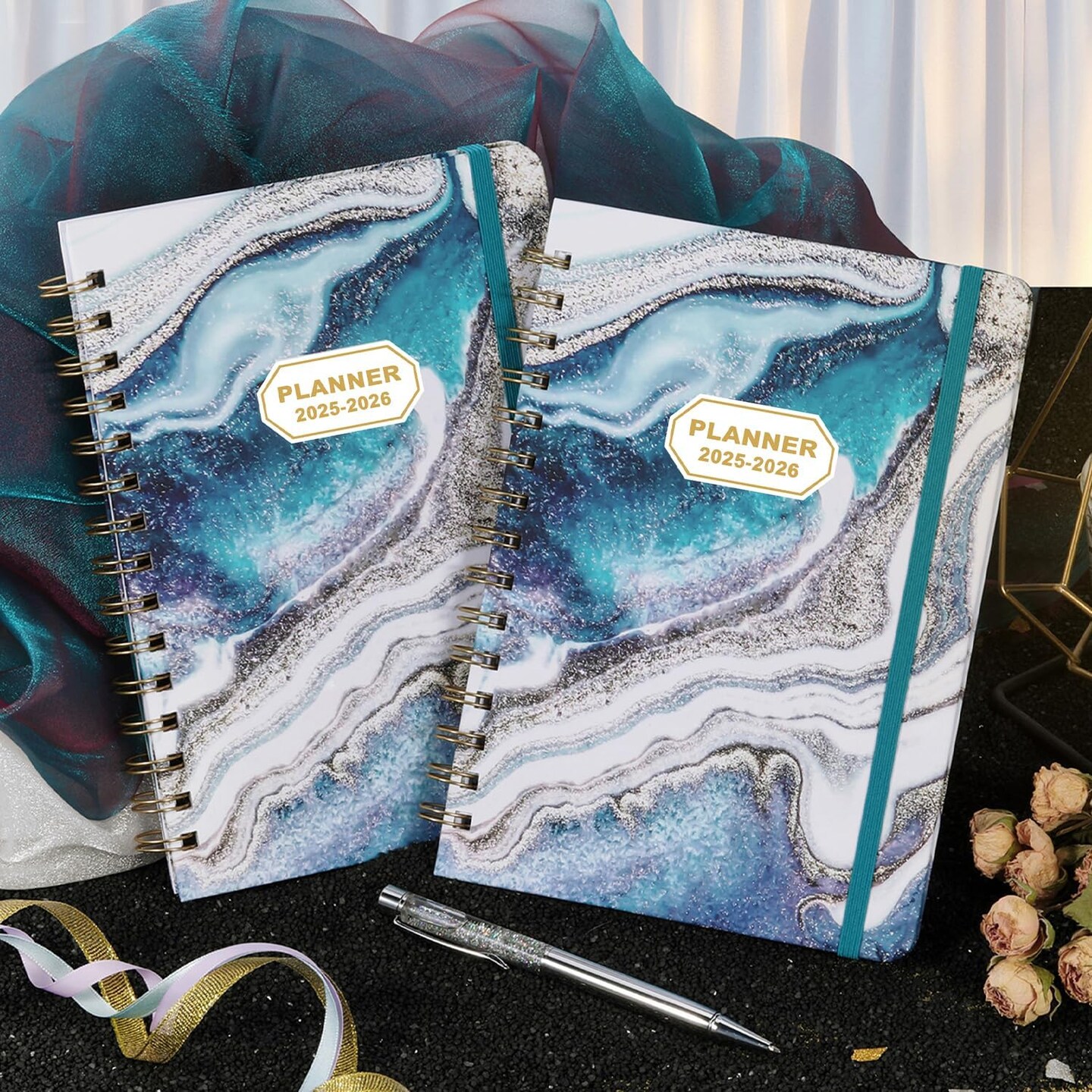 Planner 2025-2026 - 2025-2026 Weekly and Monthly Calendar from July 2025 to June 2026, Academic Planner 2025-2026 with Inner Pocket, Colorful Tabs, 6.4&#x27;&#x27; x 8.5&#x27;&#x27;