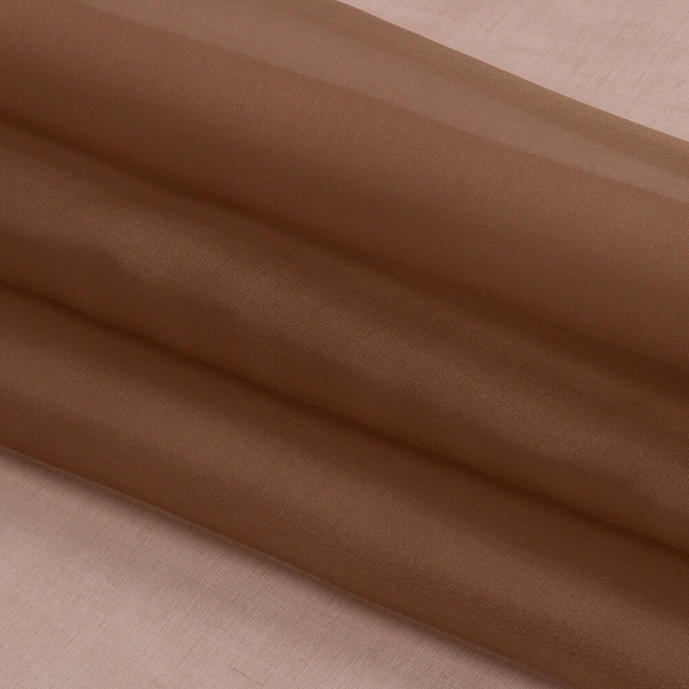 1 Yard Cappuccino Brown Silk Organza for Party Dress Evening Ensemble 44 Inch Width