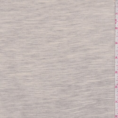 Sunny Beige Slubbed T-Shirt Knit Fabric By the Yard