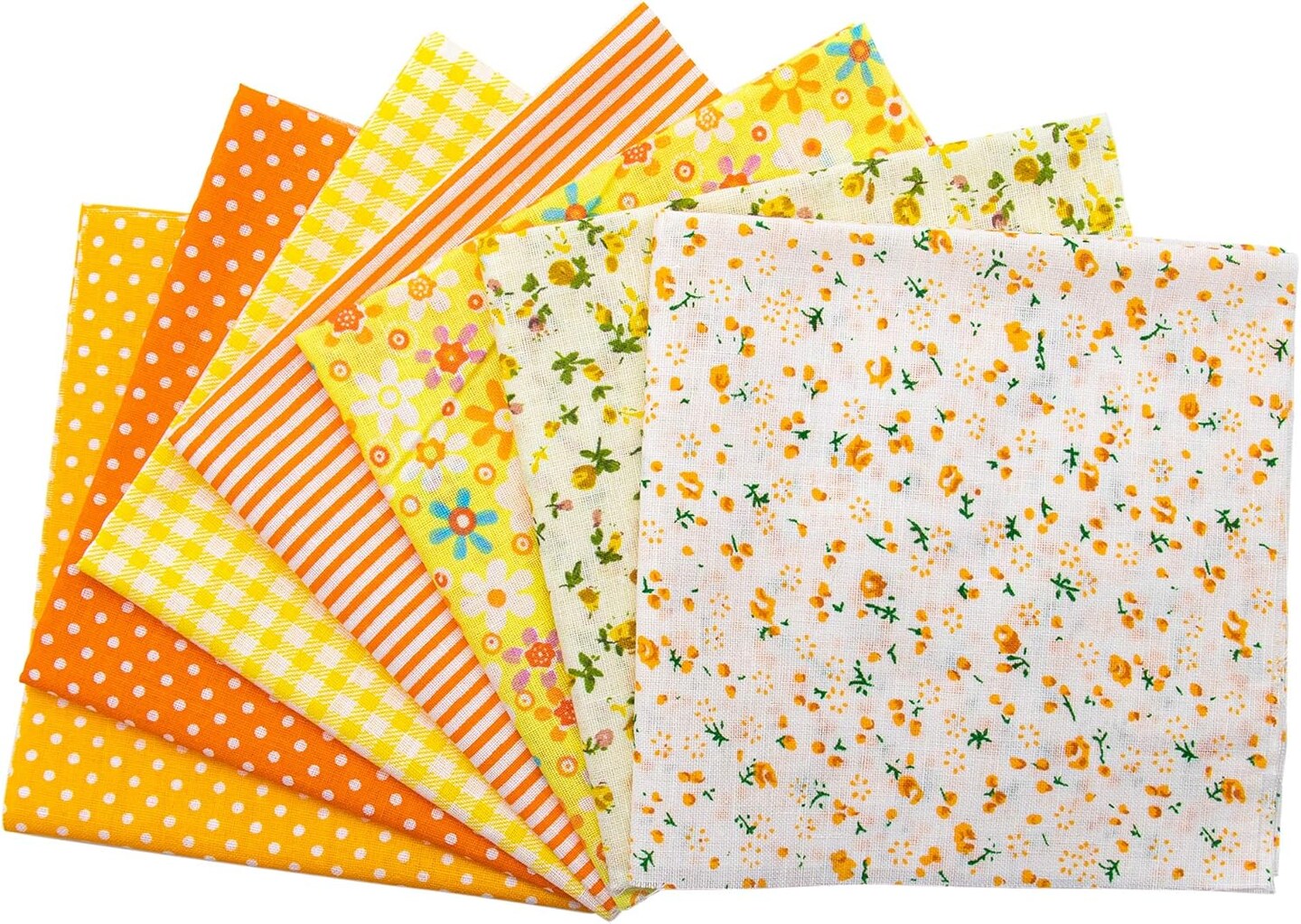 35 Pack Cotton Print Fabric Bundle Squares 9.8"x9.8" Quilting Sewing Floral
