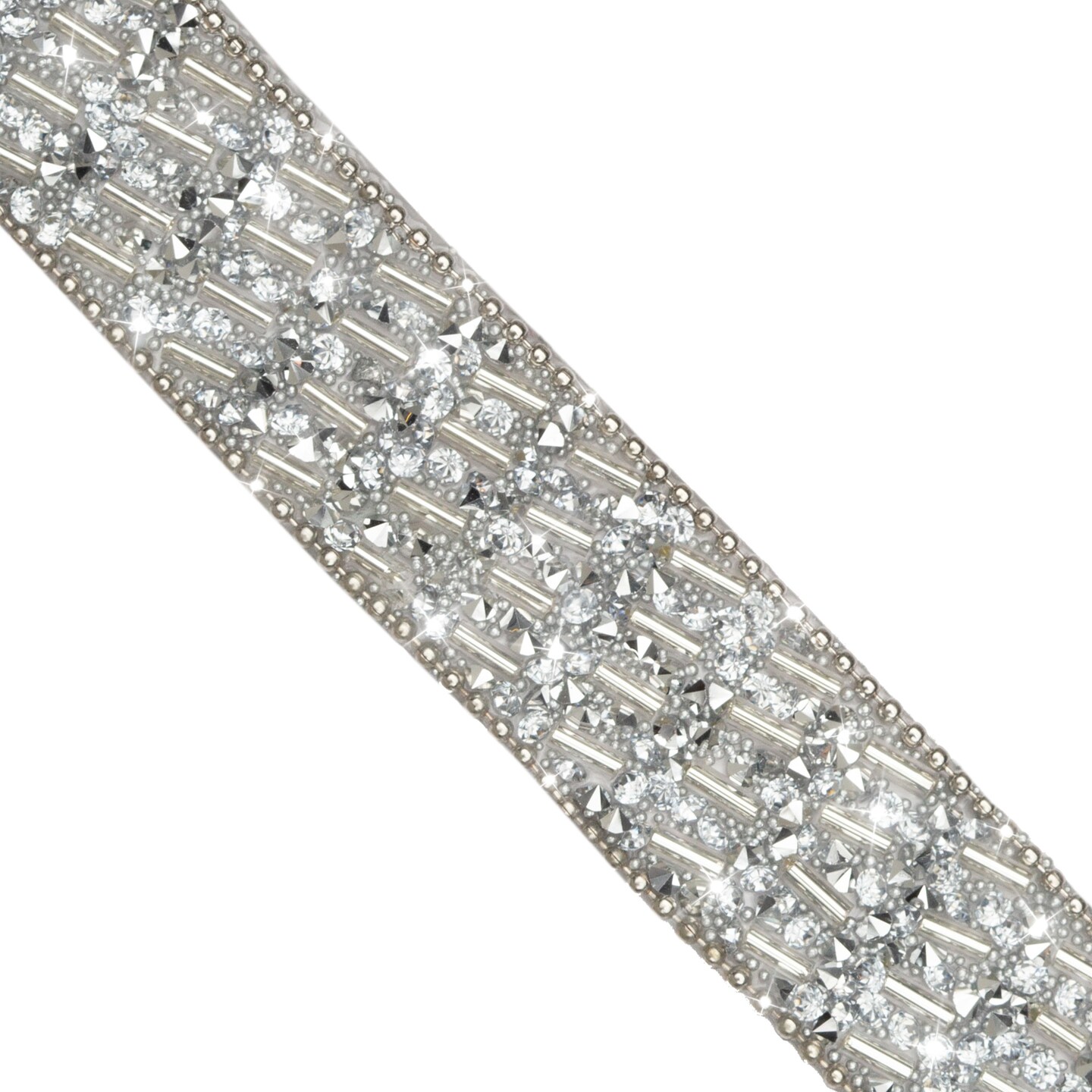 5 yards of Camila 3/4&#x22; Iron-on Rhinestone Trim