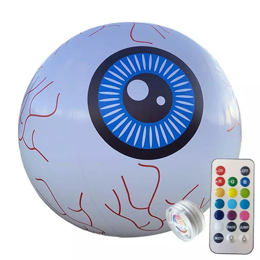 Kitcheniva Color Changing Simulation Eyeball Inflatable Ball Halloween