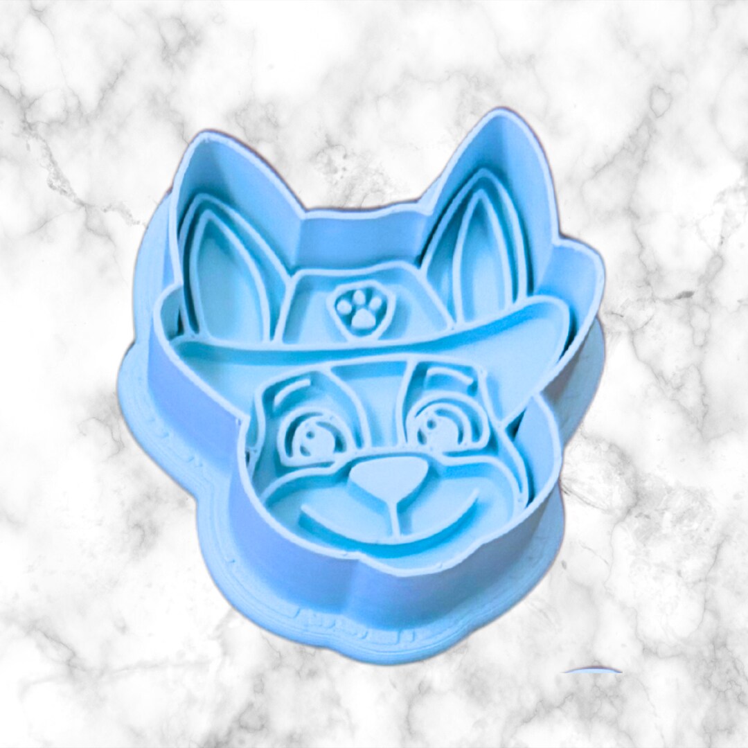 Dog Patrol face Cookie Cutter & Stamp 9 PCS Set and Individual