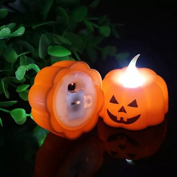 Kitcheniva 40 Pack Bright 3D Halloween Flameless Pumpkin LED Candles