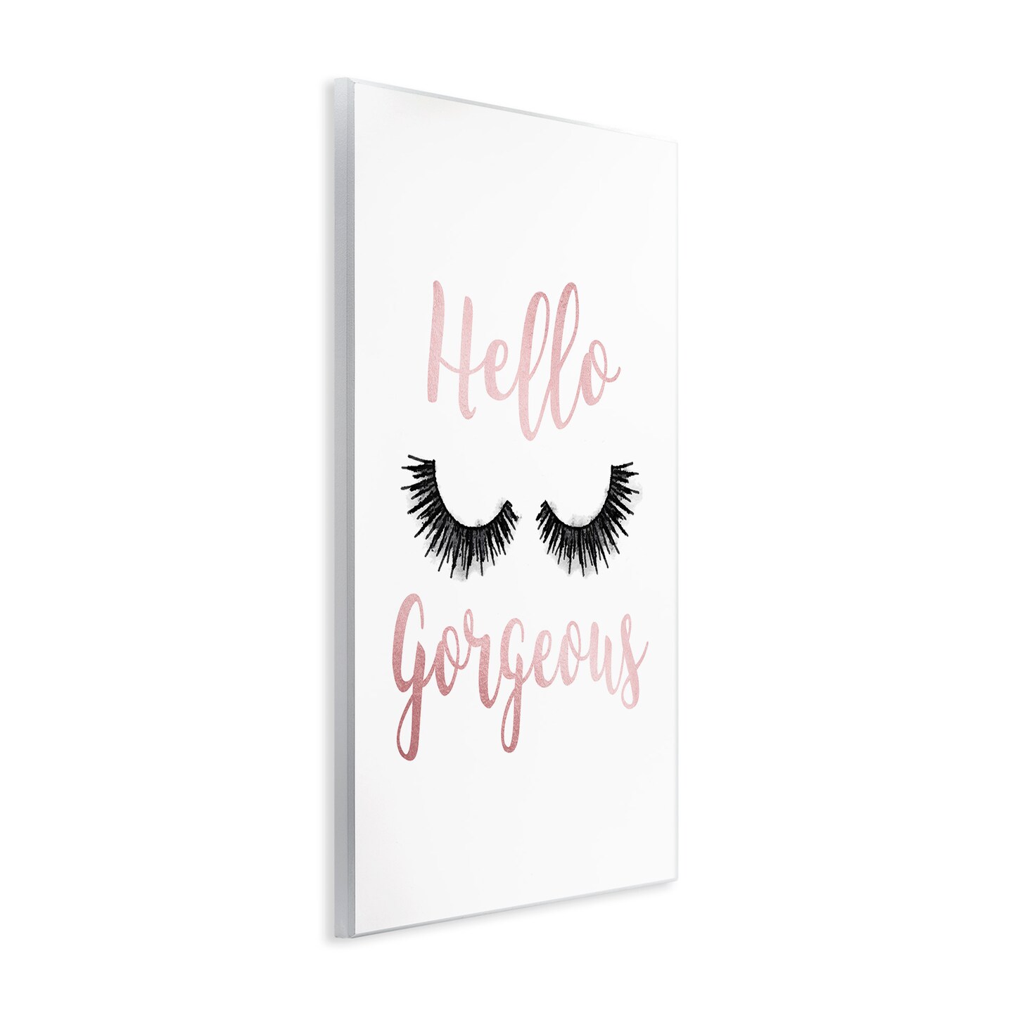 Stupell Industries Hello Gorgeous Black Eyelashes Wall Plaque Art