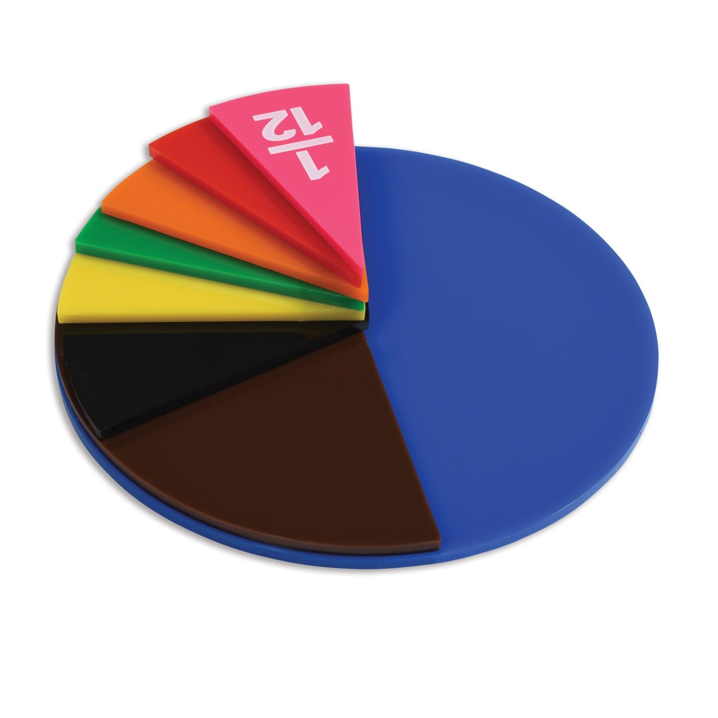 Fraction Circles - Set of 51 - 9 Values &#x26; Colors