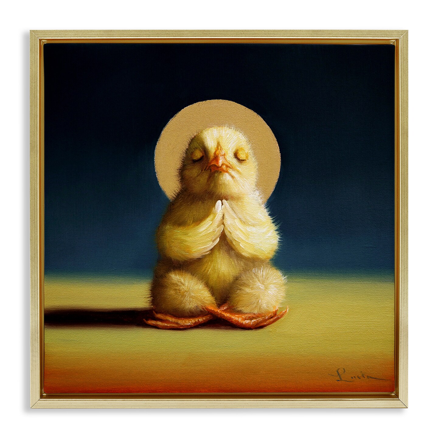Stupell Industries Meditating Yoga Chick Framed Floater Canvas Wall Art
