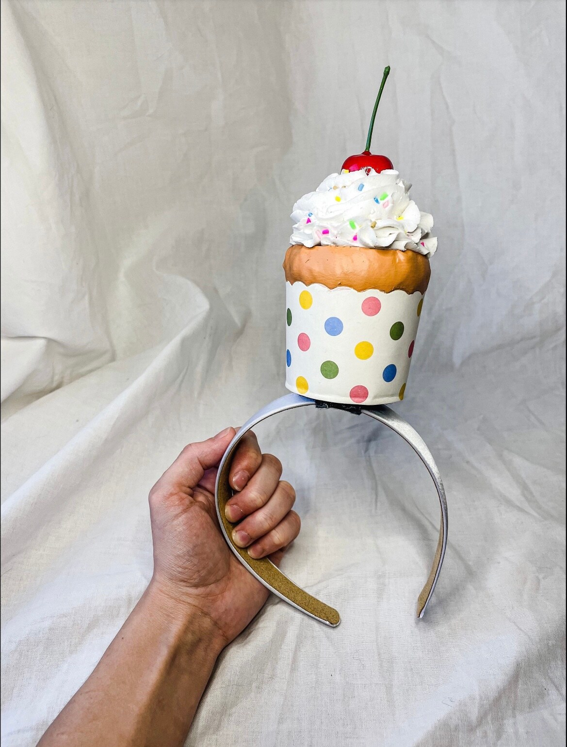 Jumbo Fake Cupcake Headbands | MakerPlace by Michaels
