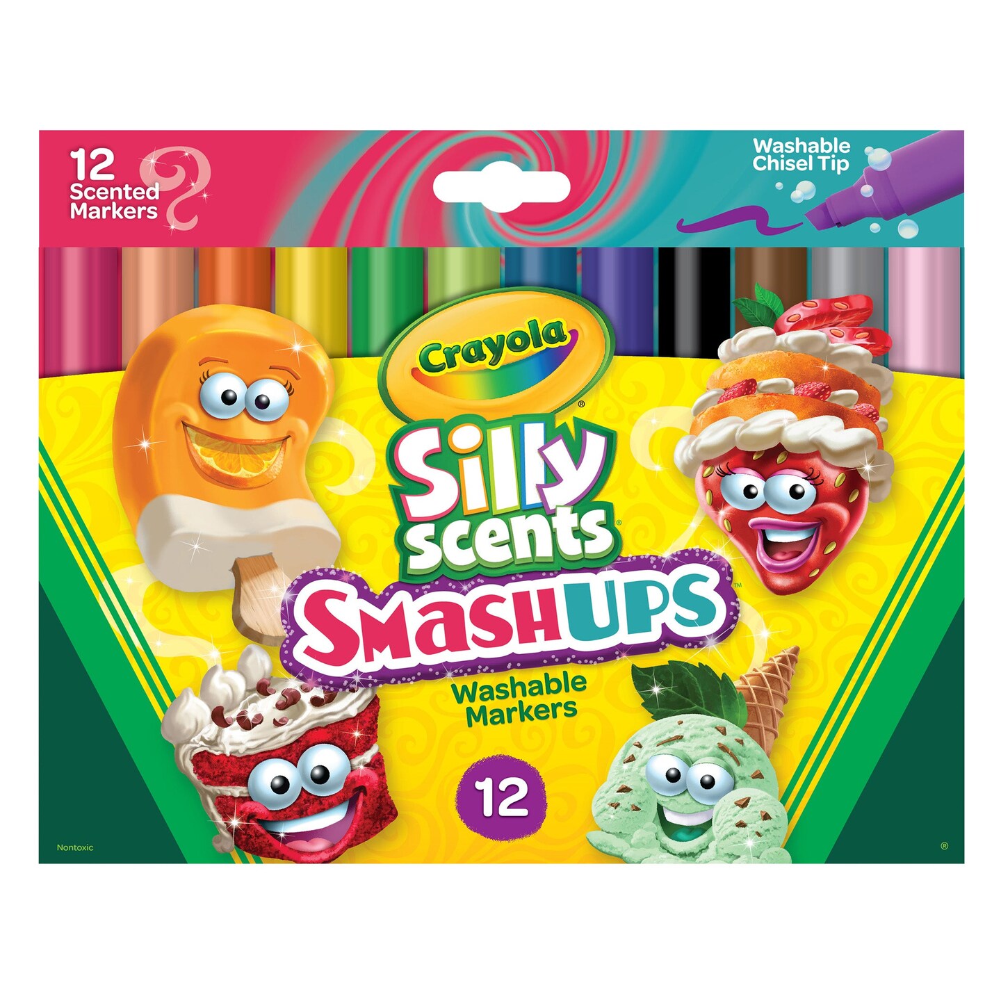 Wedge Tip Silly Scents&#x2122; Smash Ups, 12 Count