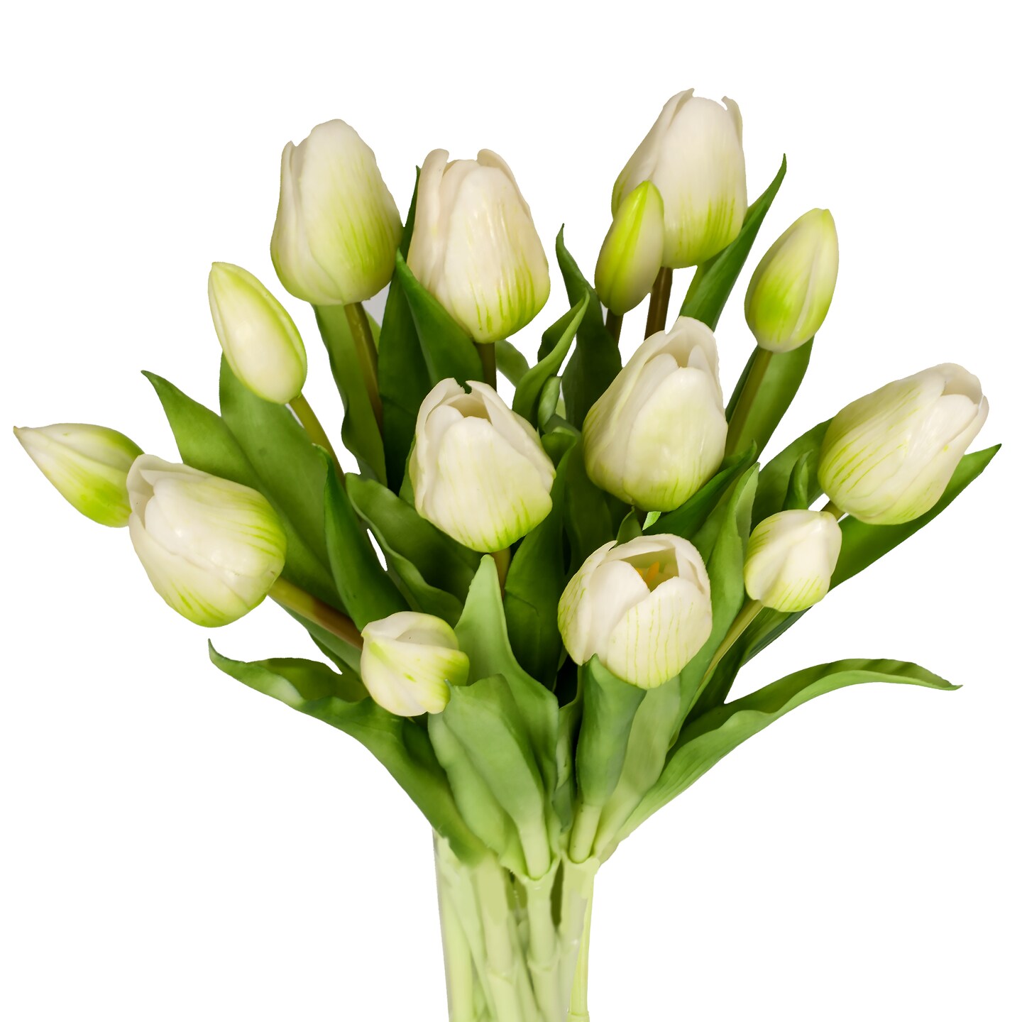 Tulips Artificial Flowers Bulk Faux Bouquets 12” Stems Fake Flowers Wedding Centerpiece Decoration Office Indoor Home Decor, 14 pcs