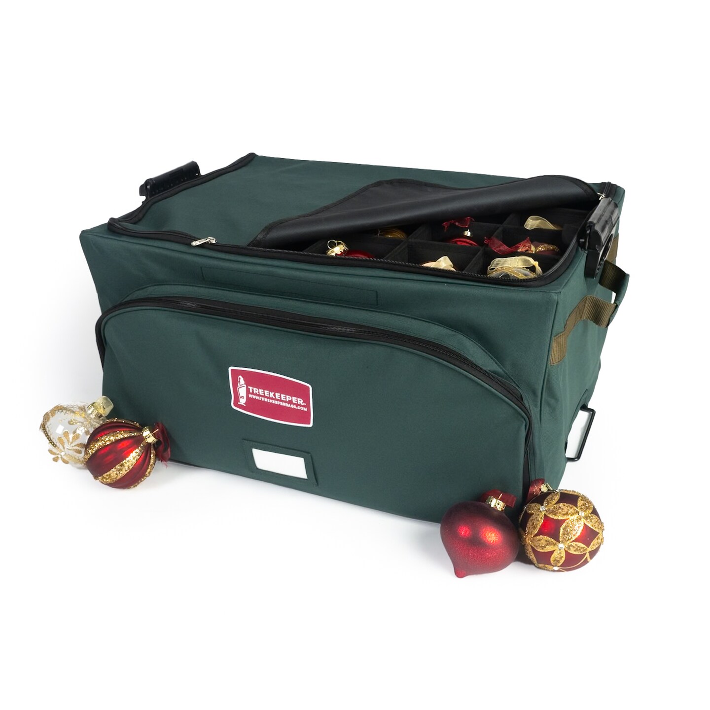 72 (4 in.) Christmas Ornament Storage Box w/ Front Pocket