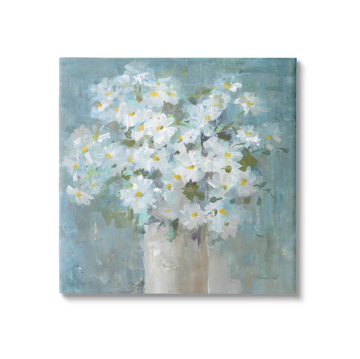 Stupell Industries White Daisy Blooms Abstract Flowers Canvas Wall Art |  Michaels