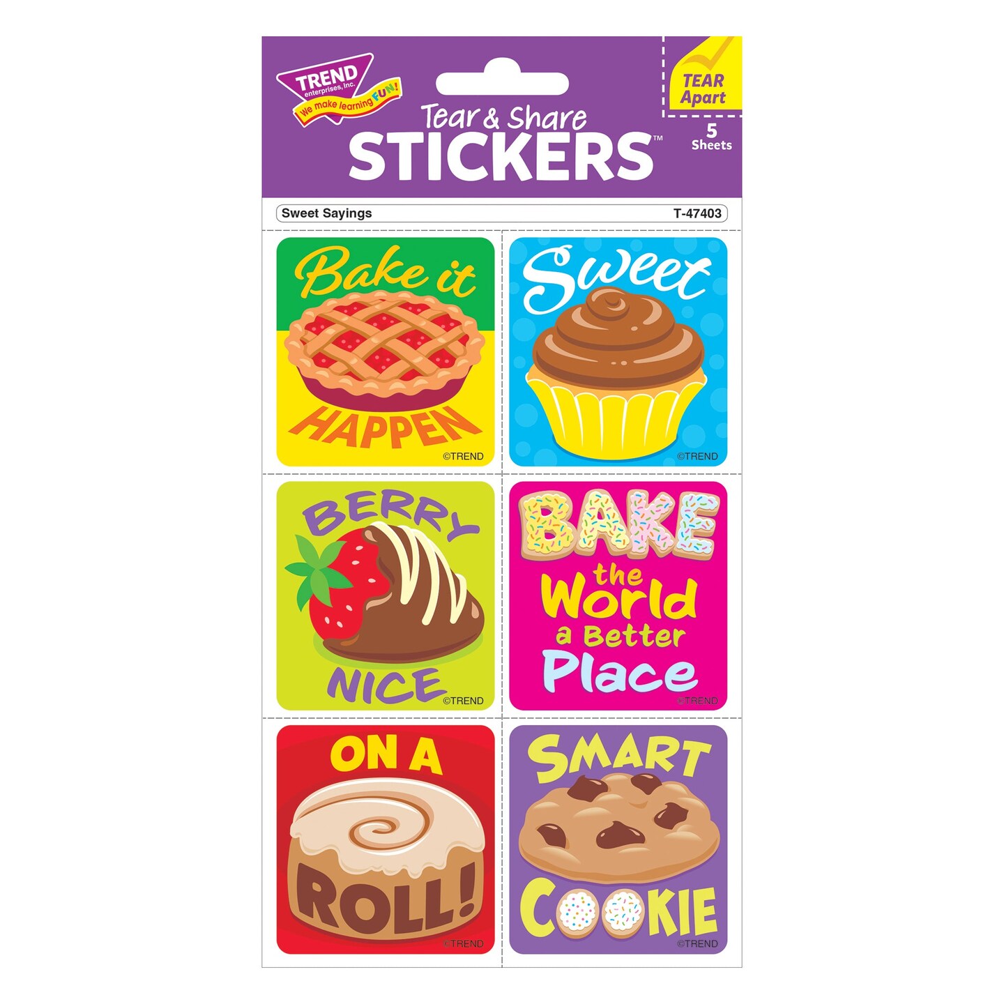 Sweet Sayings Stickers Tear &#x26; Share