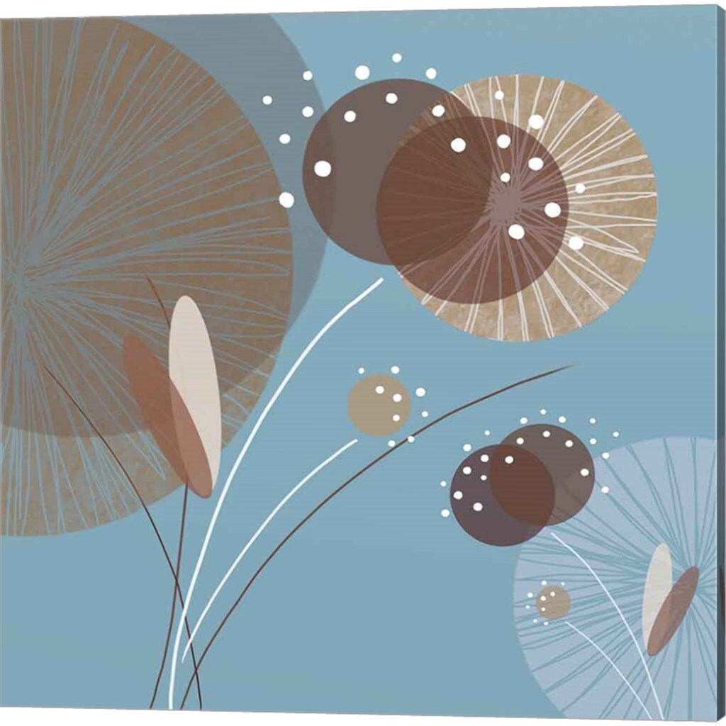 Blue Breeze by Christina Mitchell 14&#x22; x 14&#x22; Canvas Wall Art (Set of 2)