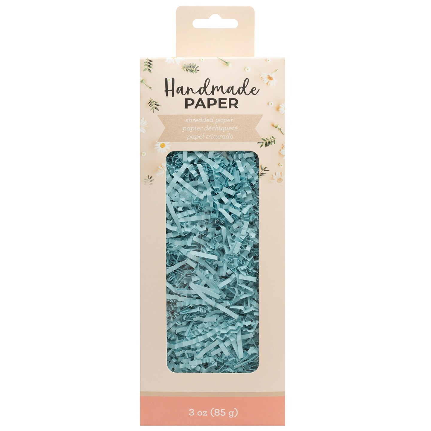 American Crafts Handmade Paper Shredded Paper 1lb-Blue
