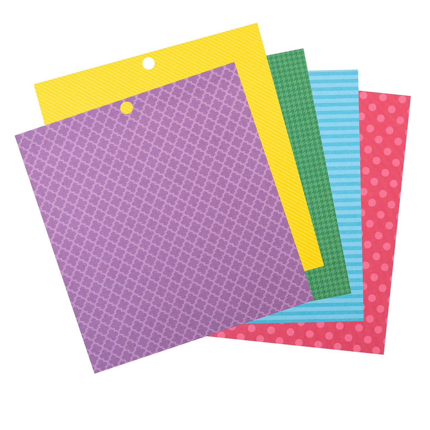 DCWV®️ MAT STACK 6 X 6 - BRIGHT PATTERNS - DOUBLE SIDED 48SH PS-006-00103