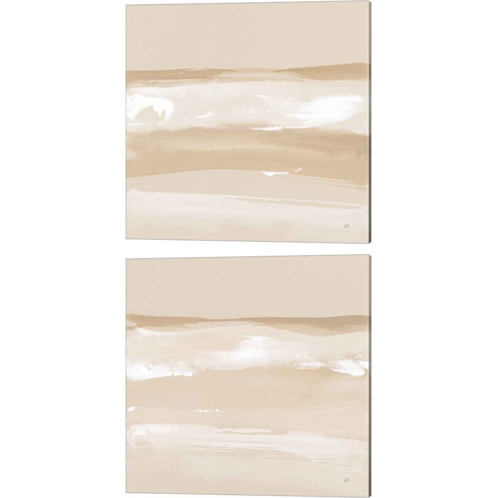 Neutral Slate by Chris Paschke 14&#x22; x 14&#x22; Canvas Wall Art (Set of 2)