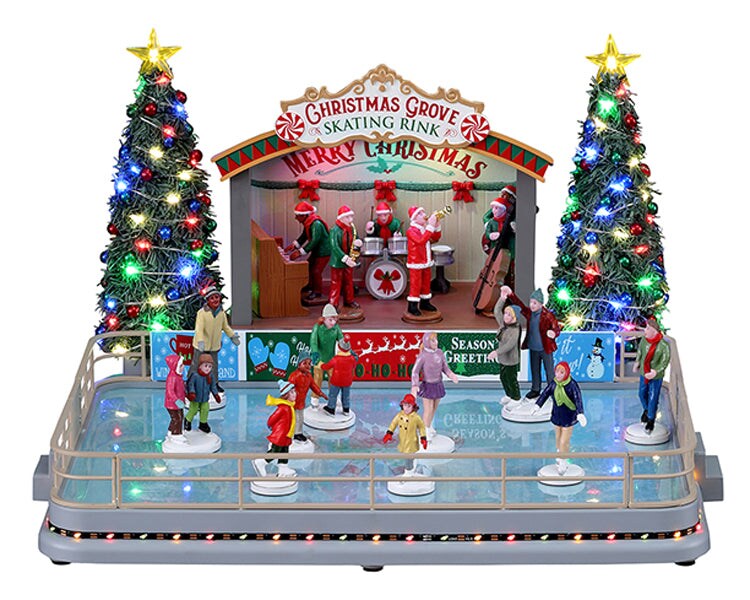 LEMAX Christmas Grove Skating Rink, with 4.5V Adaptor #14870