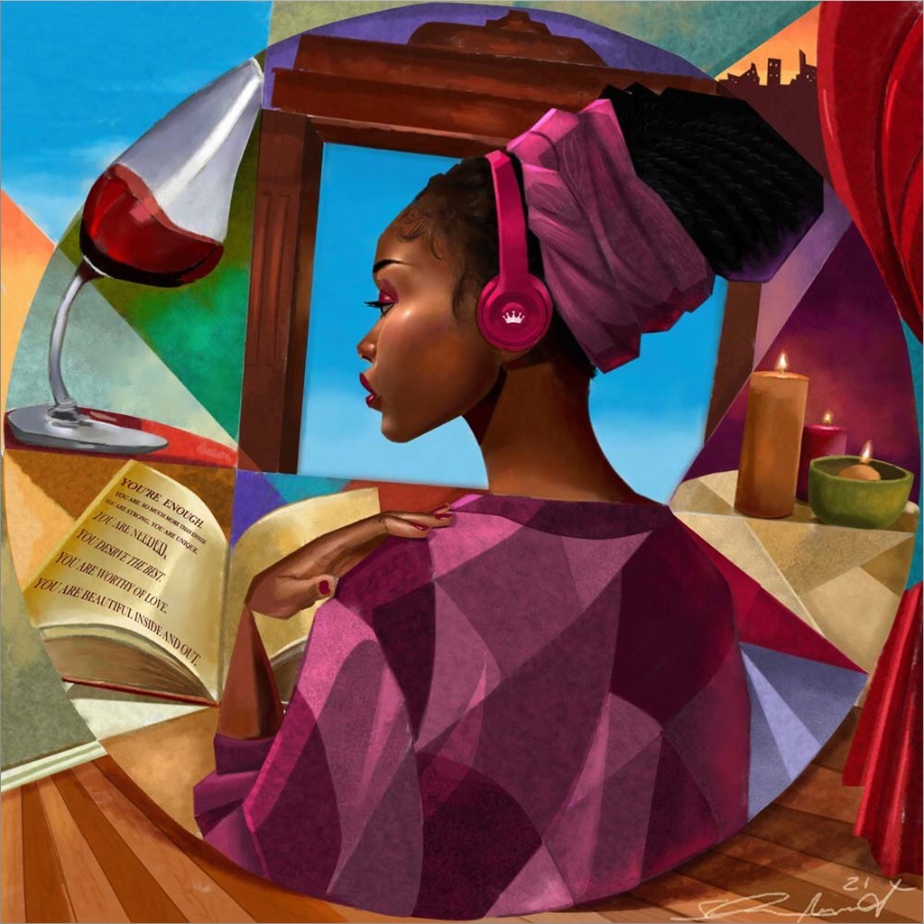 You&#x27;re Enough by Salaam Muhammad 24&#x22; x 24&#x22; Canvas Wall Art