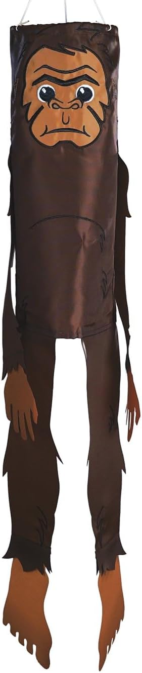 In the Breeze 5229 &#x2014; Baby Bigfoot 30-inch Breeze Buddy &#x2014; Cute Sasquatch Windsock &#x2014; Novelty Outdoor D&#xE9;cor