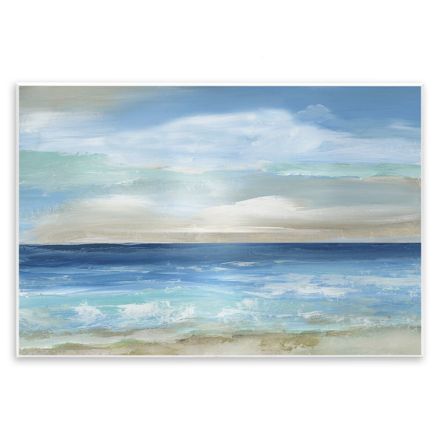 Stupell Industries Crashing Ocean Ripples Scenery Wall Plaque Art