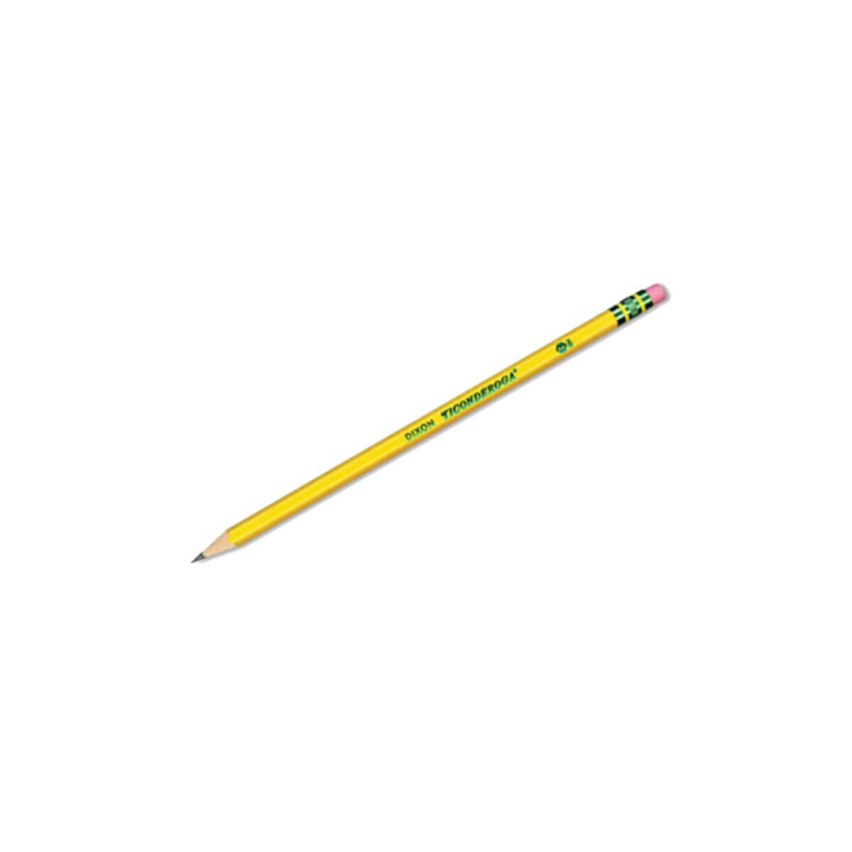 Dixon Ticonderoga Woodcase Pencil HB #2 Yellow Barrel 96 Pack