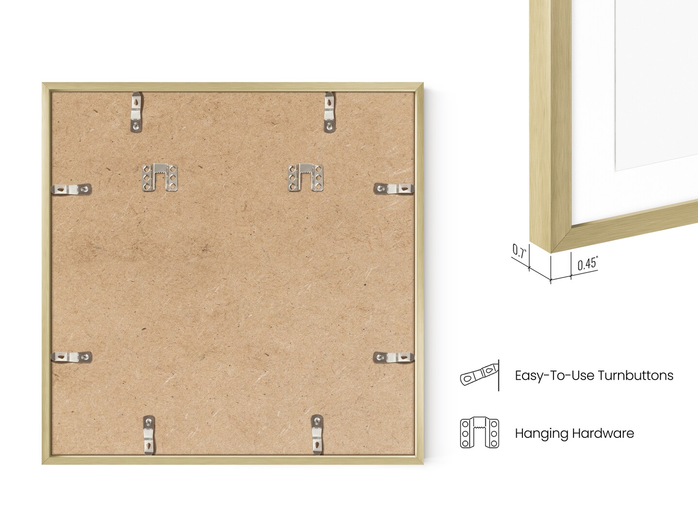 Haus and Hues Aluminum Metal Picture Frames